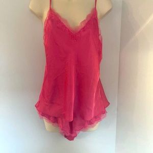 VICTORIA SECRET PINK SATIN AND LACE SLEEPWEAR SIZE M NEW WITH TAGS